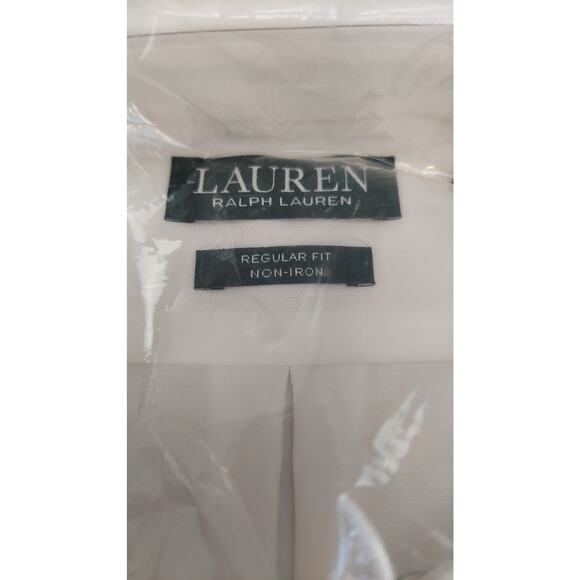 Lauren Ralph Lauren Mens Regular Fit White Button Down Shirt Cotton NEW - Picture 2 of 6